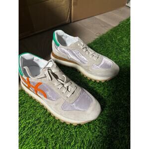Homers Olimpia Leather Suede Sneakers Size 6.5 Multicolor